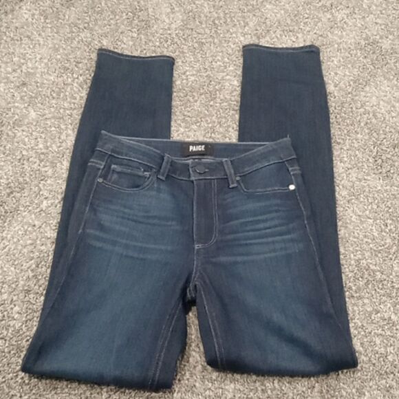 Paige Hoxton skinny high rise Mika wash jeans with whiskering size 24 NWT - Picture 3 of 4